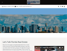 Tablet Screenshot of floridatalkrealestate.com